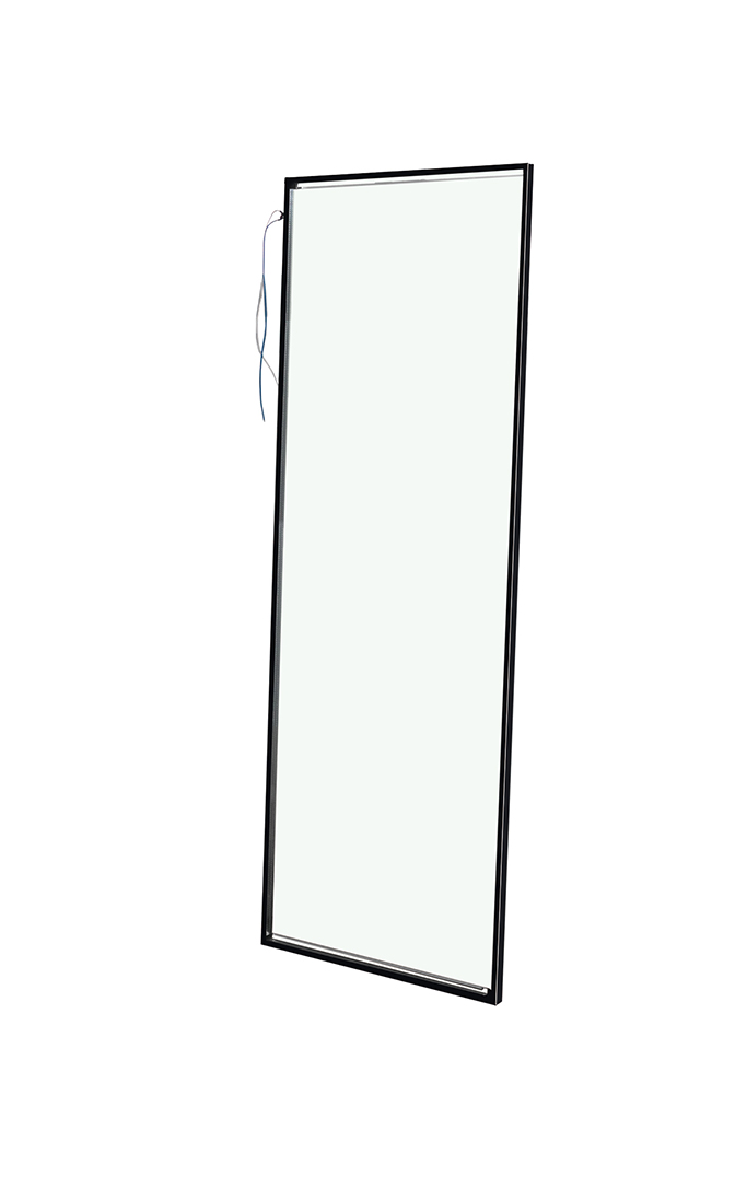 Heated glass wiring check for freezer glass door configuration