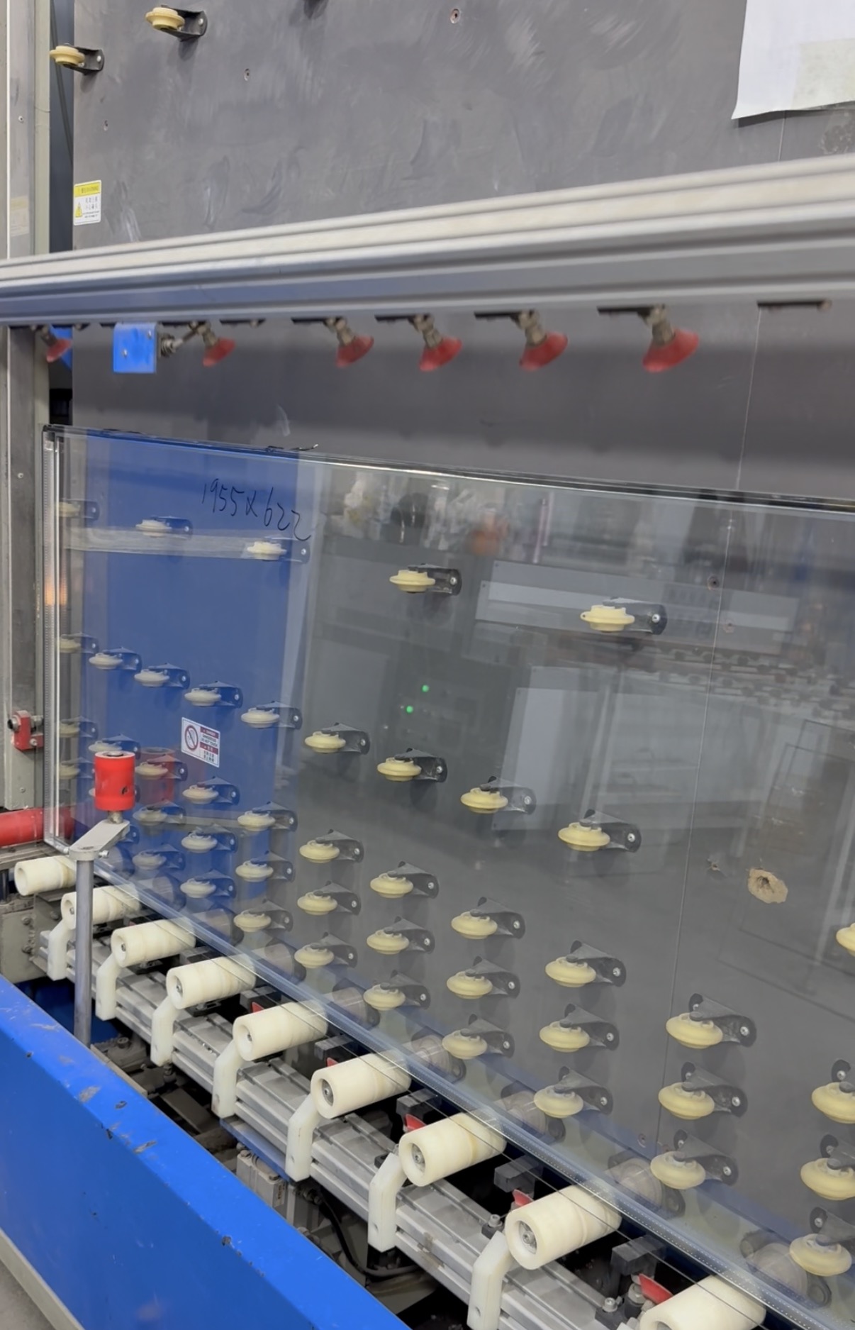 Insulated glass and door assembly process for cooler and freezer doors