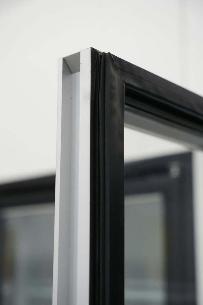 Perforated metal shelf upright
