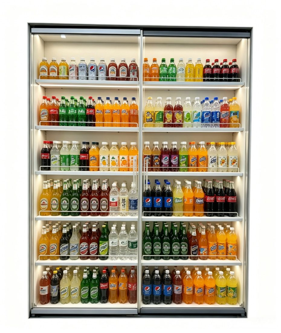 Frameless Transparent Glass Door (PVC Spacer) for commercial refrigeration